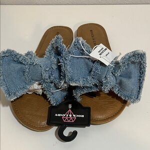 Rock & Candy Blue Denim Sandals size 6
